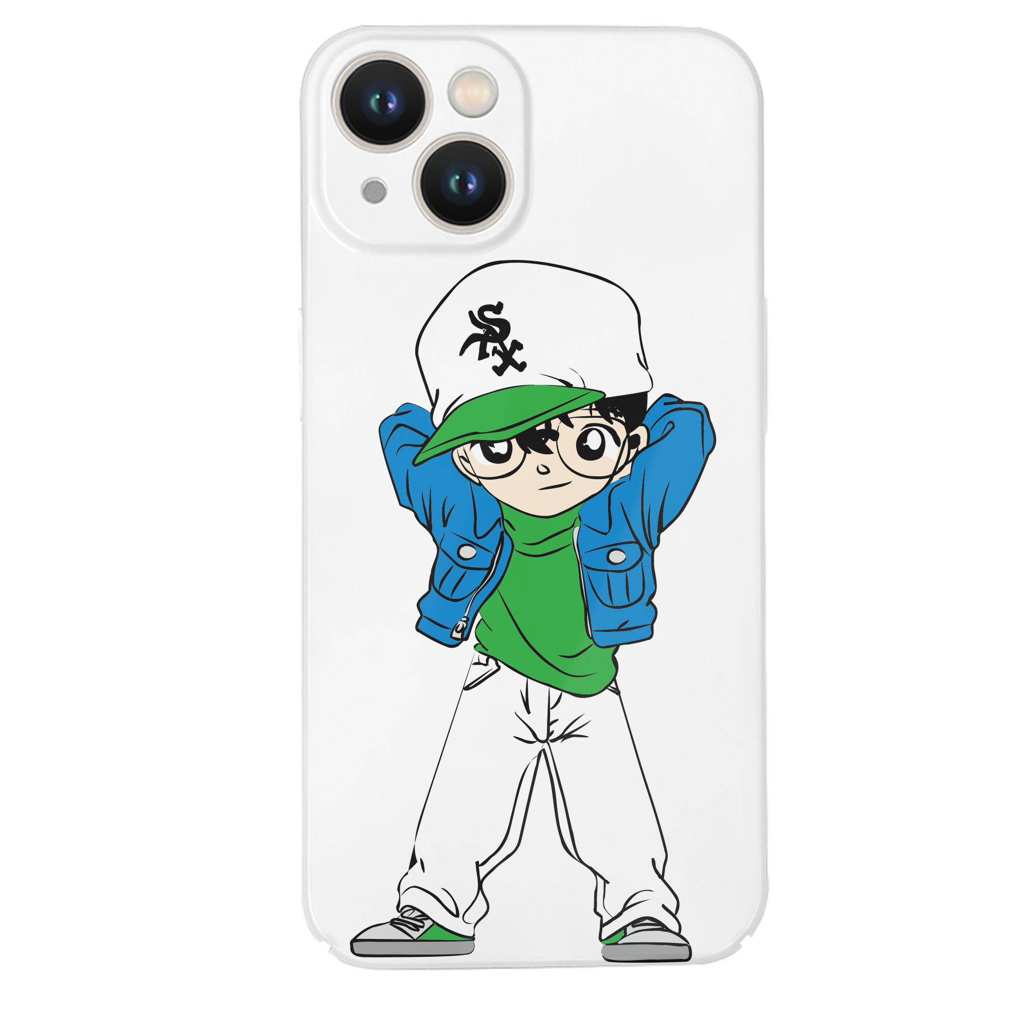 （画像用） 名探偵コナン 江戸川 コナン Detective Conan Conan Edogawa 【iPhone 14シリーズ対応】ハードケース
